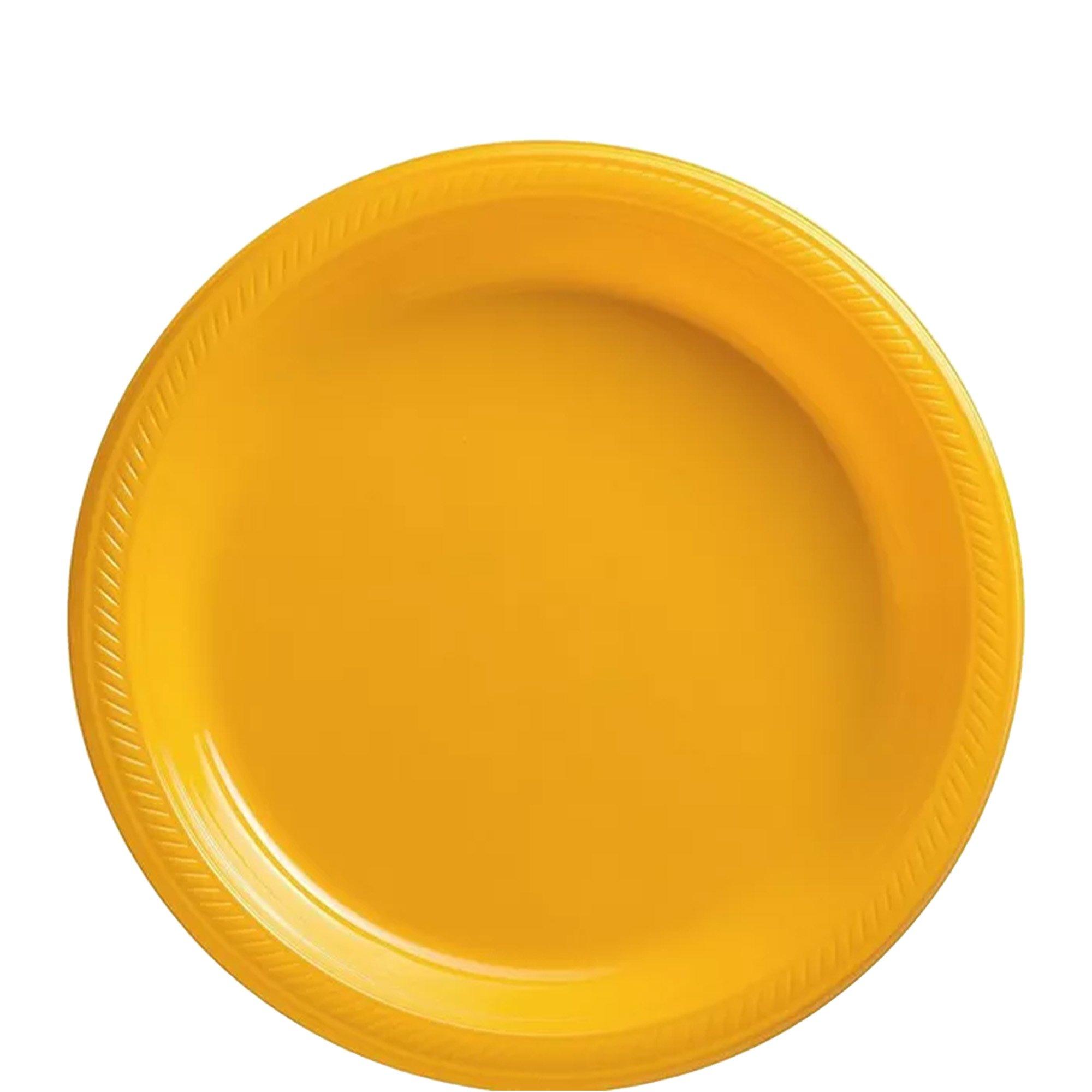 Yellow paper deals plates and cups